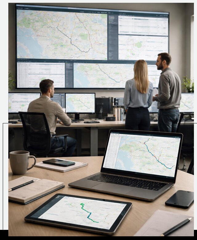 Трекинг грузов и Fleet Management, мониторинг автопарка в Пушкине